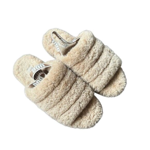 UGG Fluff Yeah Slide Women's Slide Natural Size 9 - Picture 2 of 8